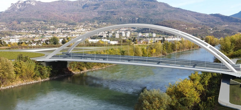Campata unica da 103,5 metri, ciclabile e tracciato pedonale: aggiudicato l'appalto per il ponte di Ravina