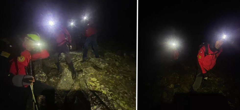 Lancia l'allarme (all'una di notte) da quota 2.900: ritrovato e accompagnato in ipotermia fino al bivacco