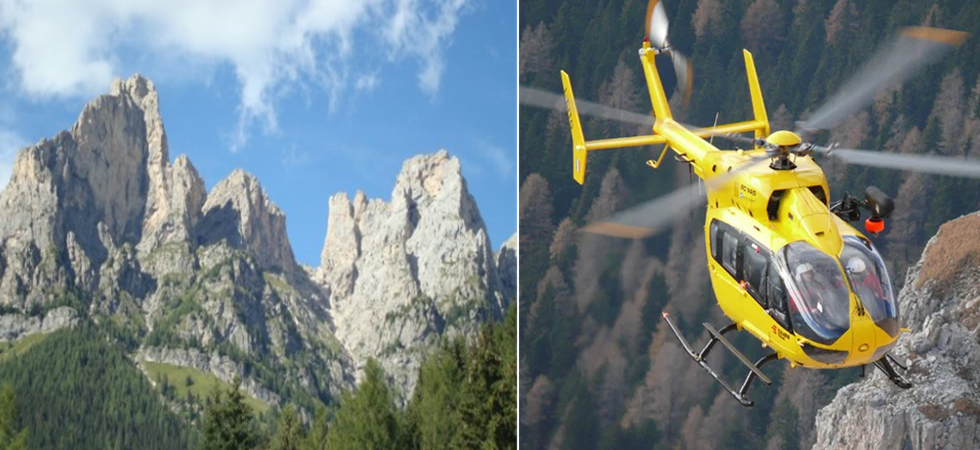 Vanno a vedere l'alba in cima al Monte Cernera ma al ritorno lei scivola e si frattura la caviglia