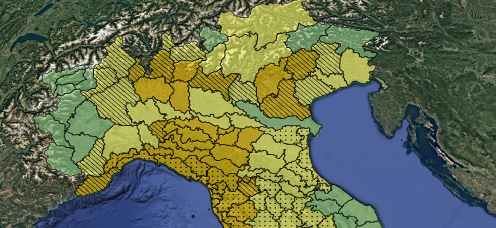 Maltempo, allerta arancione in 5 Regioni (e gialla in sedici)
