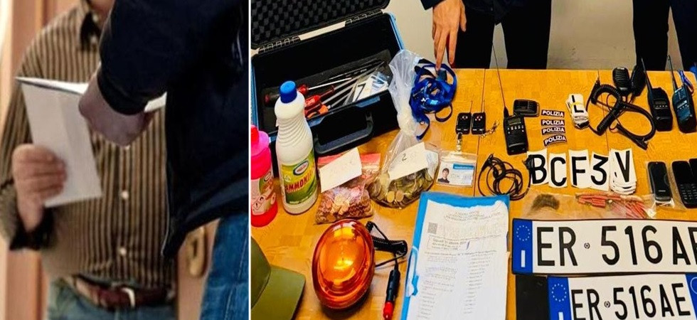 Falsi badge da tecnici comunali e prodotti per creare una finta contaminazione dell’acqua