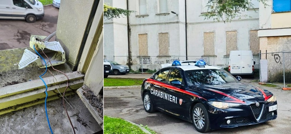 Occupa una stanza in un edificio abbandonato e si allaccia alla rete elettrica pubblica, 54enne arrestato dai carabinieri