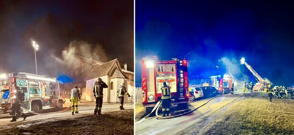Momenti di paura in un maso, fiamme e fumo: l'incendio si propaga velocemente, l'intervento dei vigili del fuoco