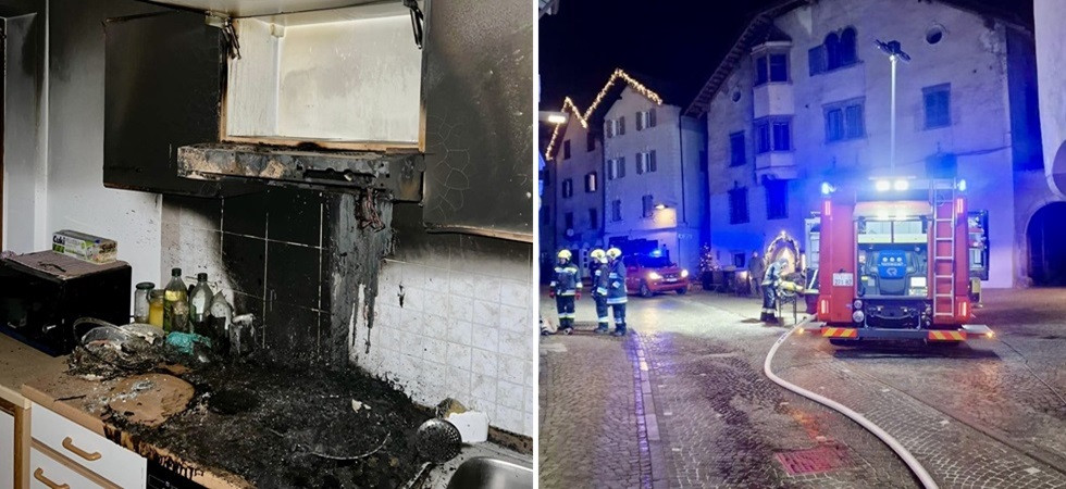 Incendio nella cucina di un appartamento: due le persone in ospedale per intossicazione, sei in tutto quelle evacuate