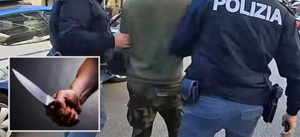 Minaccia un uomo con un coltello di quaranta centimetri e prova a sottarsi al controllo della polizia