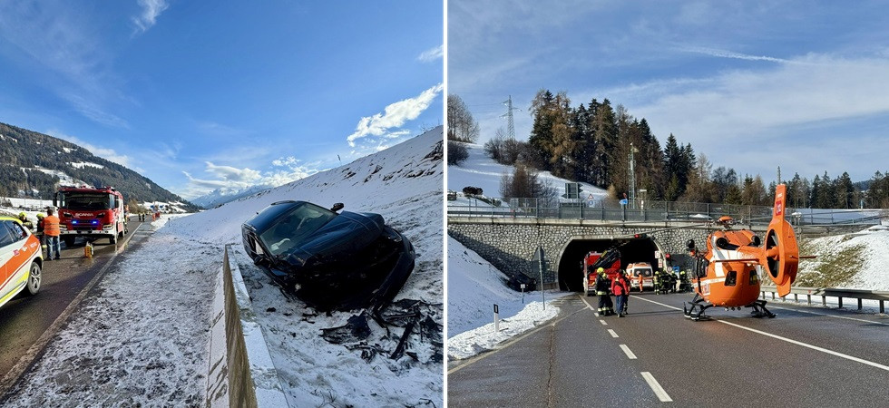 Perde il controllo dell'auto e si schianta, in gravi condizioni un uomo bloccato fra le lamiere