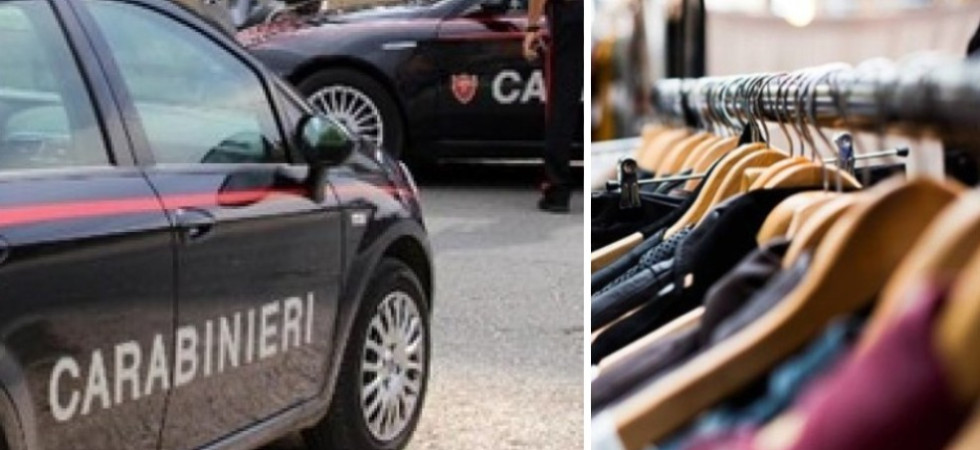 Cerca di rubare dei vestiti in un negozio, colpisce con un pugno la guardia giurata e oppone resistenza ai carabinieri