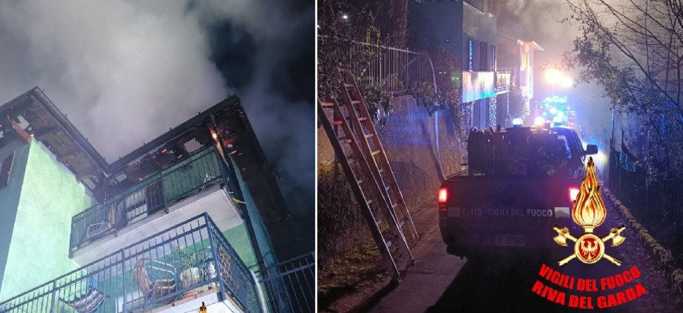Tremendo incendio nella notte, momenti di paura per una famiglia: le fiamme divorano un appartamento