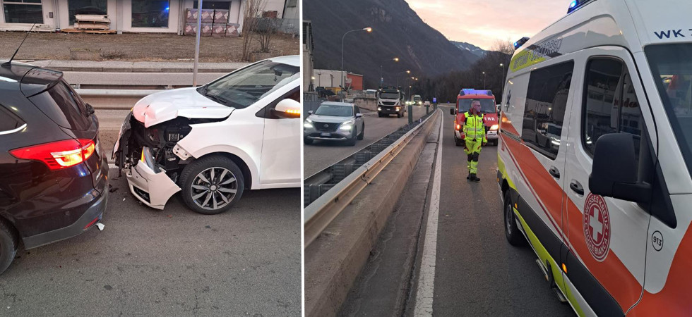 Tamponamento sulla Ss 12, un ferito trasportato in ospedale: disagi al traffico
