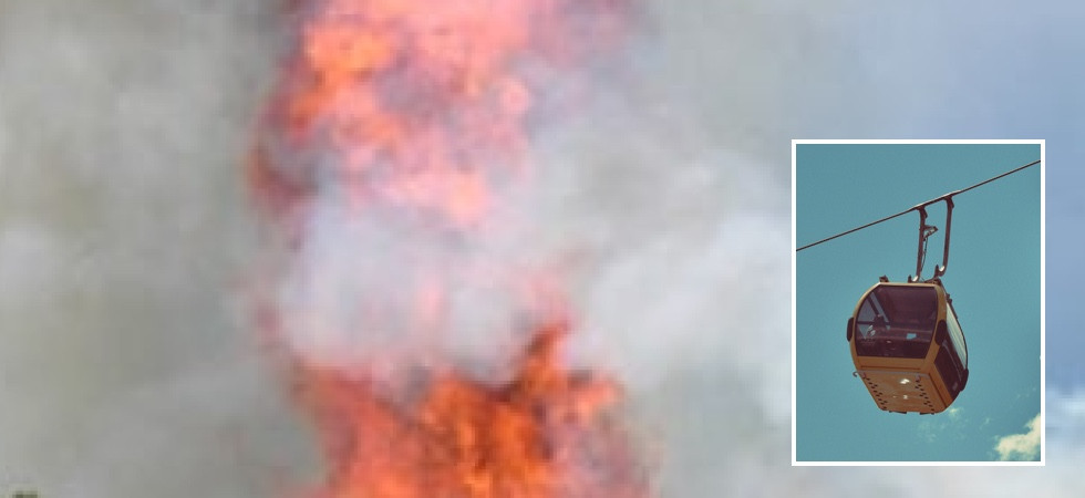 Foto archivio Vede una grossa colonna di fumo dalla cabinovia e lancia l'allarme: divorata dalle fiamme una malga in quota