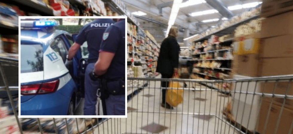 Un 26enne aggredisce le commesse al supermercato: fermato da un carabiniere fuori servizio e arrestato
