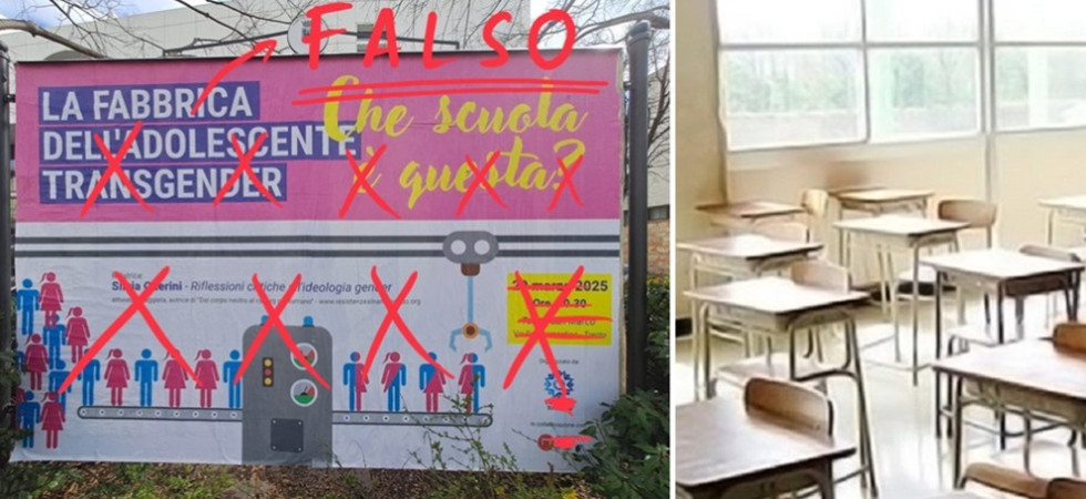 "Esprimiamo la più ferma condanna", il mondo della scuola contro l'evento "Fabbrica dell’adolescente transgender"