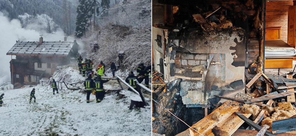 Fumo e fiamme all'interno della casa, momenti di paura all'alba: vigili del fuoco in azione, ingenti danni