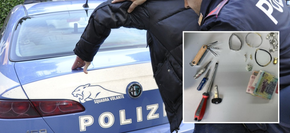 Ruba in un appartamento ma quando esce si trova davanti la polizia: 31enne subito bloccato e arrestato