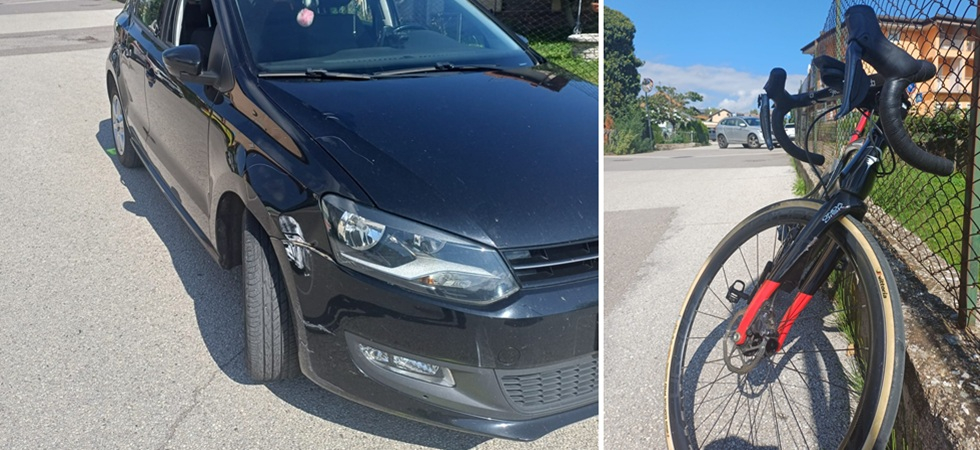 Scontro auto - bici: un ciclista di 83 anni trasportato in codice rosso in ospedale