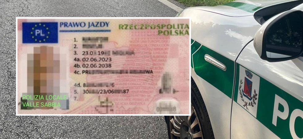 Mostra la patente agli agenti che subito notano "qualcosa di strano": oltre 5.000 euro di multa per un uomo