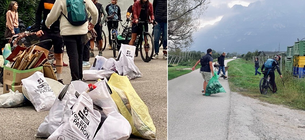 Bici, pinze, sacchi e tanta buona volontà, l'avventura della Garbage Ride