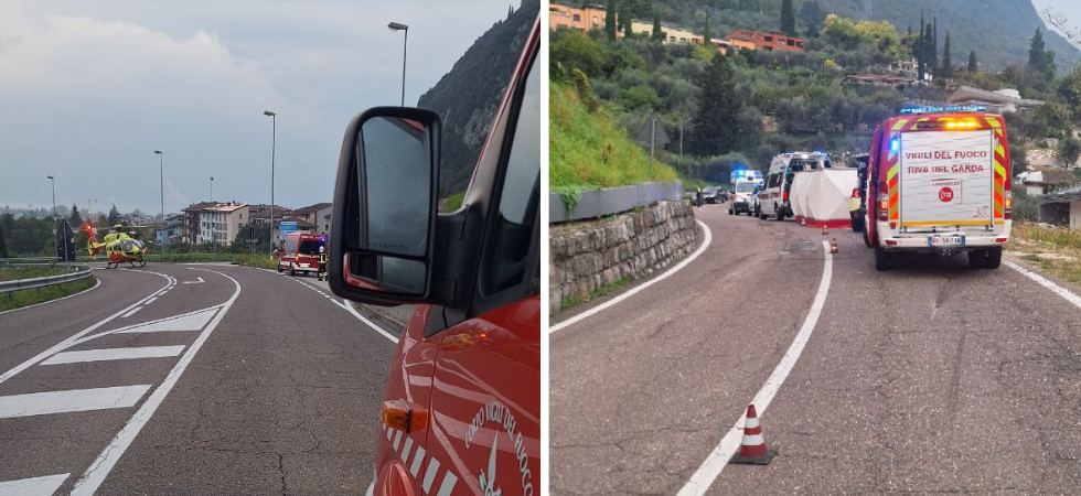 Brutta caduta per un giovane motociclista: 19enne elitrasportato in ospedale
