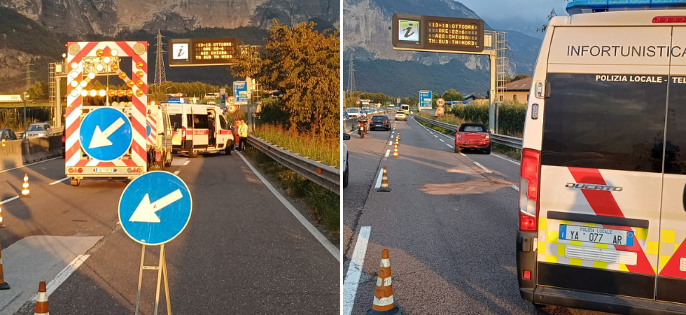 Tamponamento in tangenziale, coinvolto anche un autobus: traffico in tilt