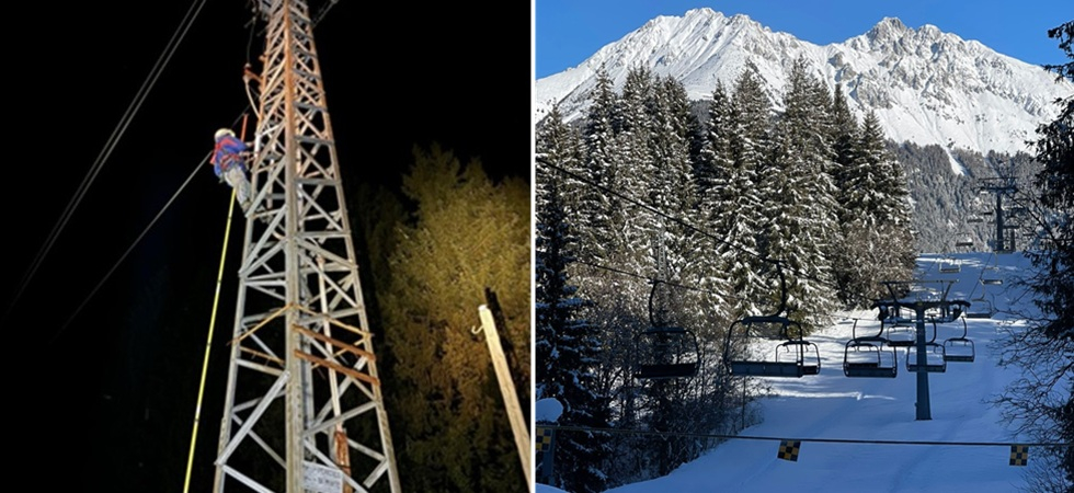 Riparato il guasto alla linea elettrica della skiarea