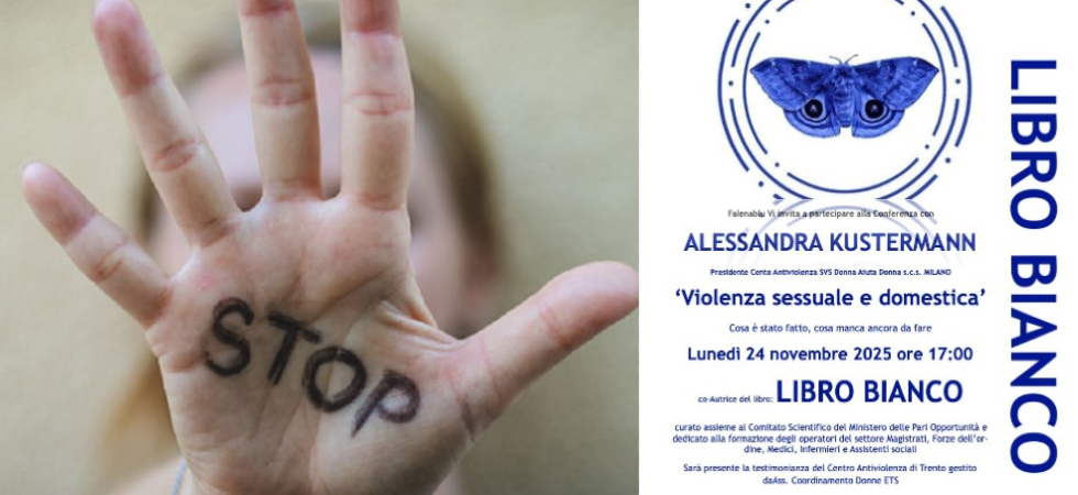 Violenza sulle donne, Falenablu porta in città il 'Libro Bianco' per la formazione degli operatori
