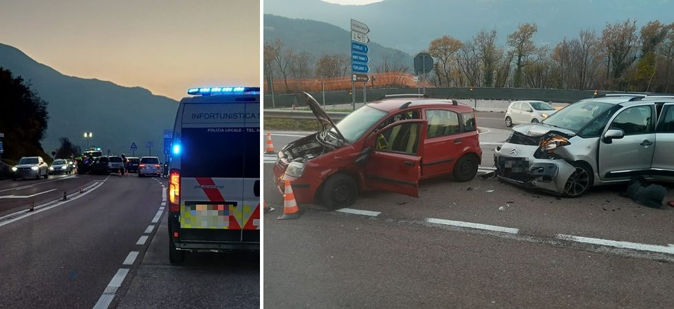 Scontro tra due auto sulla statale, in prossimità del bivio: tre persone trasportate in ospedale, tra cui un 13enne