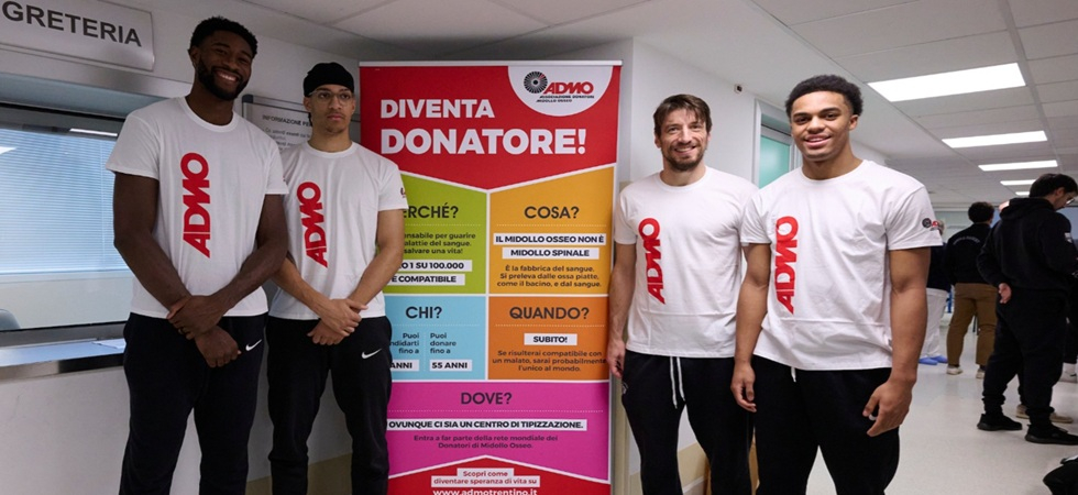 Sport, coraggio e solidarietà, i campioni di Aquila Basket con Admo in campo per la vita