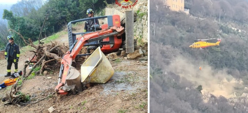 Tragedia sul lavoro, escavatore si ribalta e travolge un operaio: la vittima è il 58enne Marco Turra