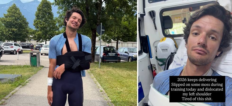 "Ne ho abbastanza". Scivola sul muschio e si sloga una spalla