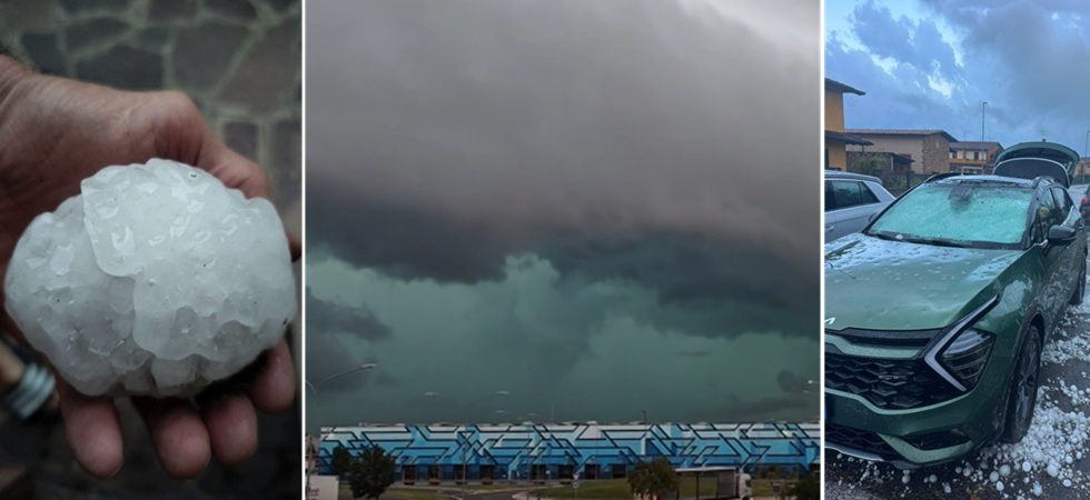 Foto a sinistra e in centro di Tornado in Italia, a destra di Meteo & Radar Italia Foto a sinistra e in centro di Tornado in Italia, a destra di Meteo & Radar Italia