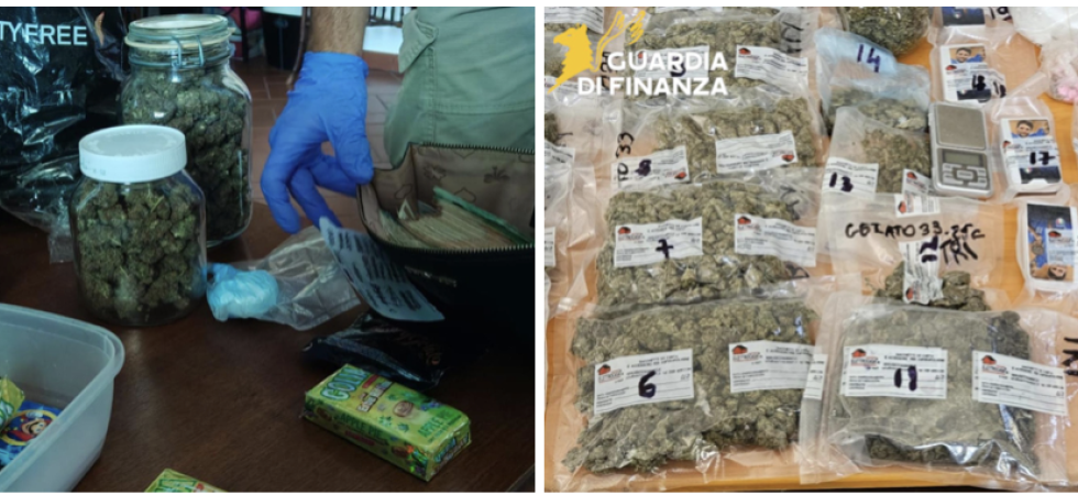 Maxi operazione della guardia di finanza in Fvg: sequestrati oltre 35 kg di droga e un arsenale di armi
