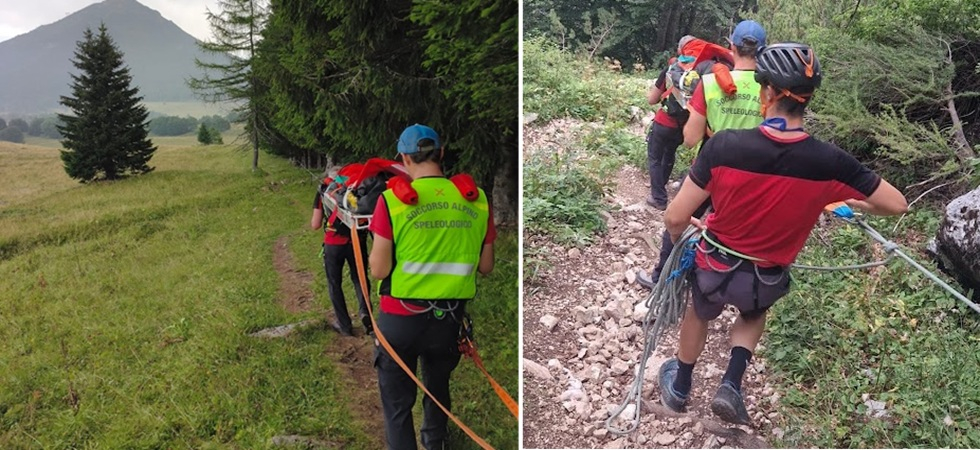 Cade sul sentiero durante un'uscita sul Bondone: 63enne recuperata dai soccorritori