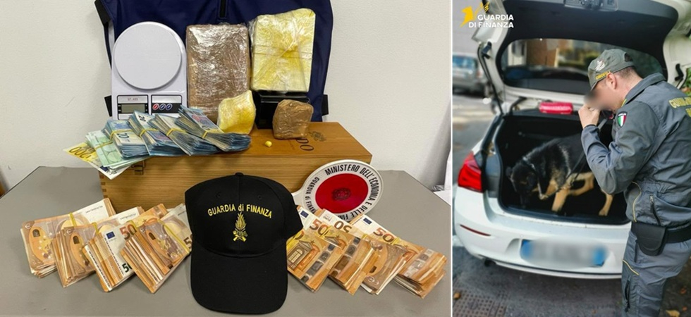 Maxi operazione anti-droga: smantellato un traffico di 47 chili tra hashish e cocaina