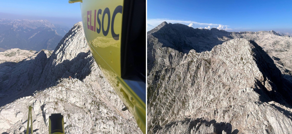 In difficoltà con i figli in montagna scrive alla moglie e lei chiama i soccorsi: tre persone recuperate con l'elicottero