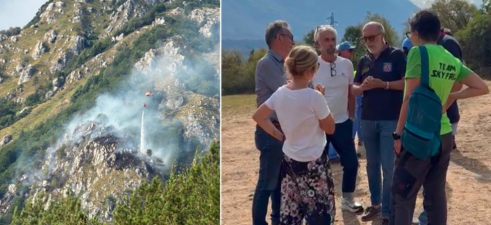 Incendi in Fvg, migliora la situazione ma la statale per Amaro rimane chiusa