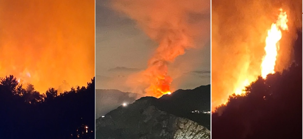 Tremendo incendio boschivo sul Garda, fiamme altissime: evacuati dei residence e diverse case