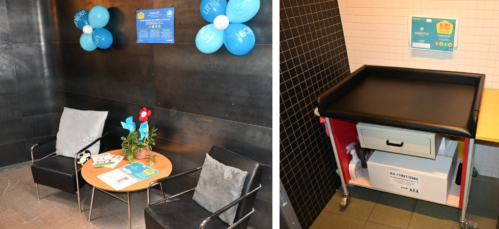 Allattamento e fasciatoio in Municipio: nasce il Baby Pit Stop firmato Unicef
