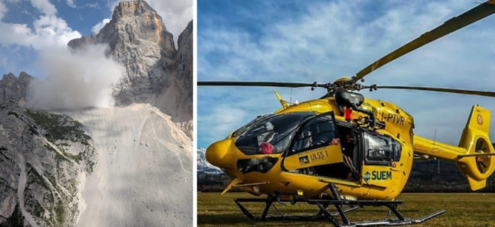 Salvato dal soccorso alpino mentre ci sono crolli dalla montagna: 20enne si trovava sul sentiero dismesso per le frane