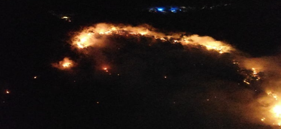 Le fiamme avanzano verso le case: notte di lavoro per i vigili del fuoco