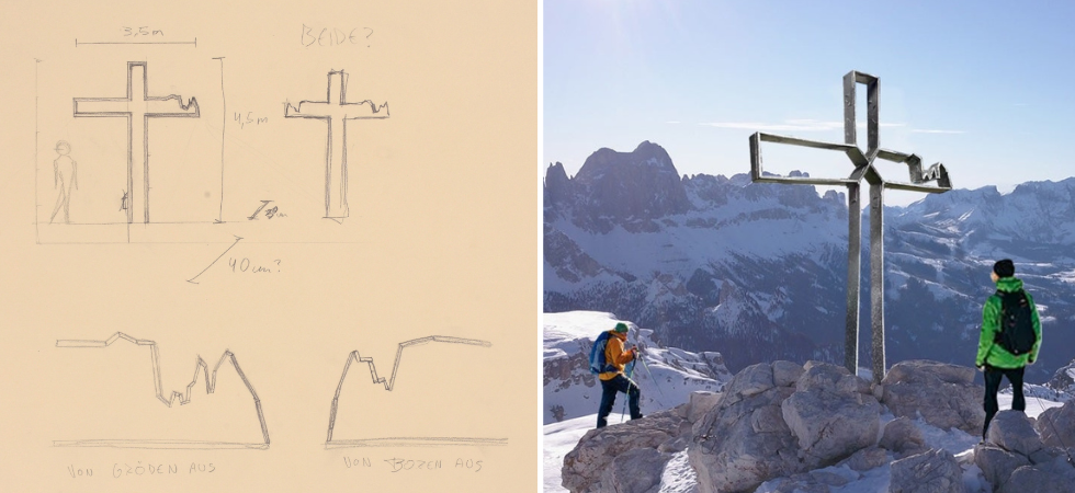 Ecco la nuova croce di vetta "di design": "Un'idea nata tra i banchi di scuola diventa un simbolo della montagna altoatesina"