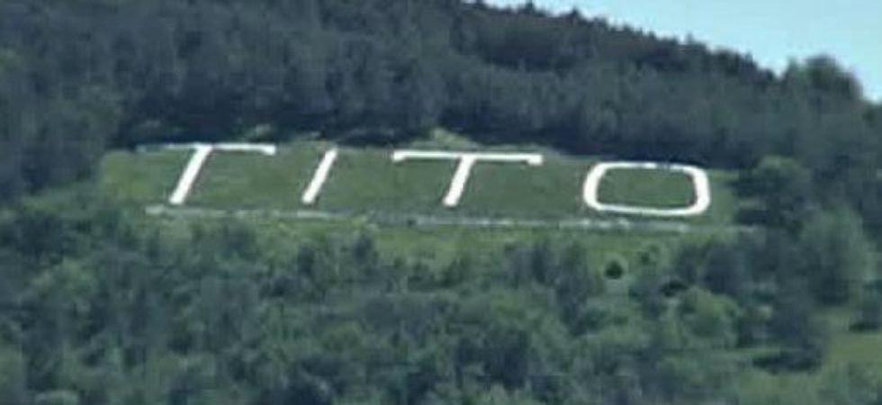 La gigantesca scritta 'Tito' sul monte Sabotino diventa 'monumento culturale'?