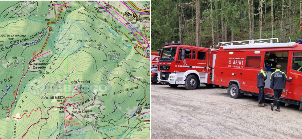 Dramma nel bosco, esce in cerca di funghi ma si perde e precipita in un canale