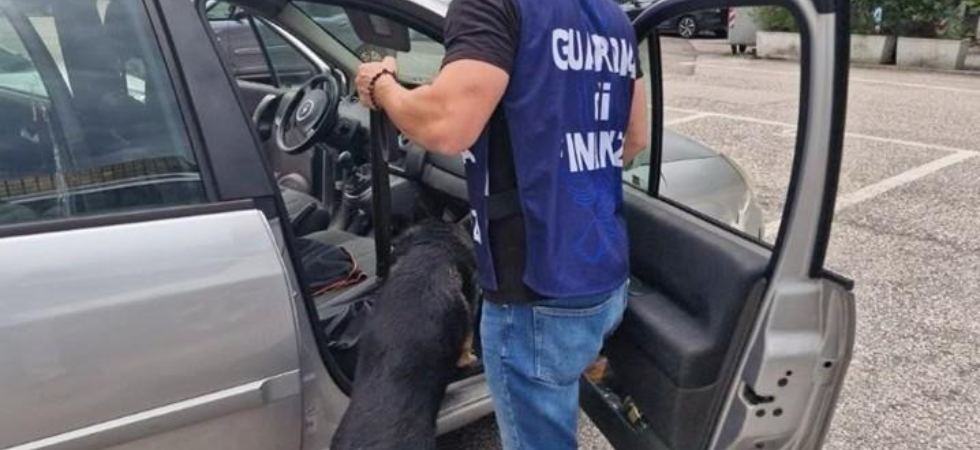 Con un chilo di cocaina in macchina al casello dell'A22, non sfugge al fiuto del cane antidroga: arrestato