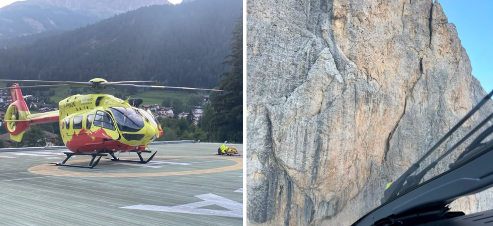 Paura in parete, perdono l'orientamento mentre arrampicano e non trovano l'uscita della via: elicottero in azione