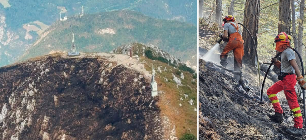 Ettari di boschi bruciati, alberi pericolanti, terreni instabili