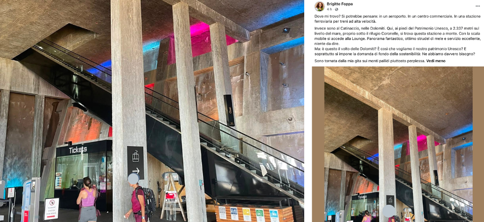 Un centro commerciale a 2.300 metri?