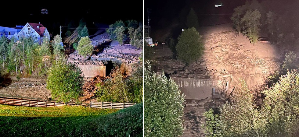 Notte di paura, una gigantesca colata di fango e detriti travolge tutto