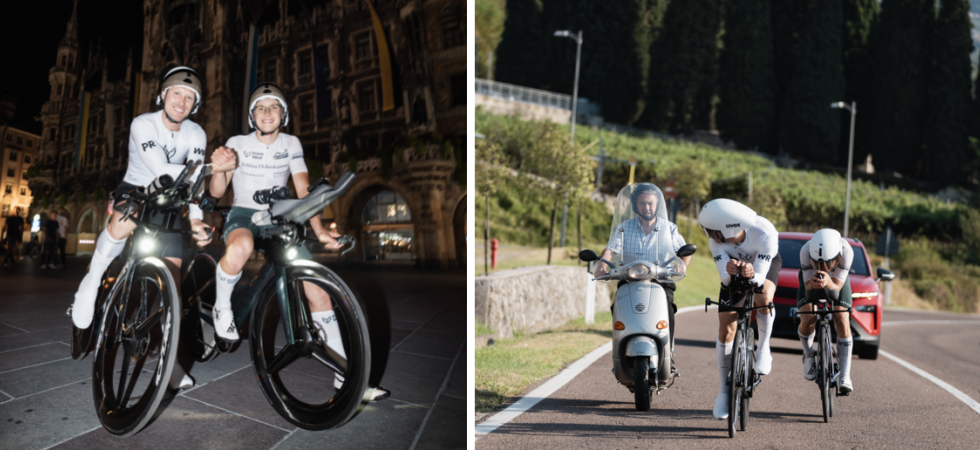 Da Monaco al lago di Garda in bici in 9 ore e 8 minuti: ecco il record di Niklas e Max