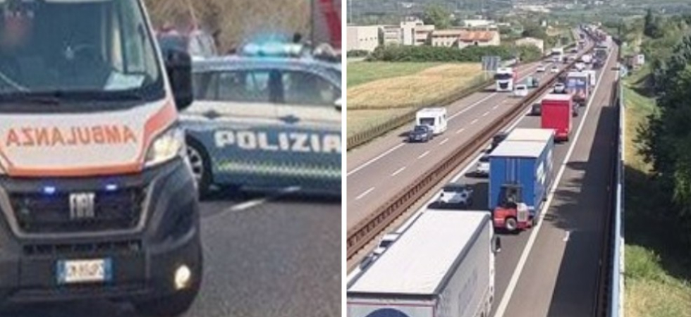 Incidente lungo l'A22, cinque veicoli coinvolti: in azione i soccorsi, traffico in tilt e code di oltre sei chilometri