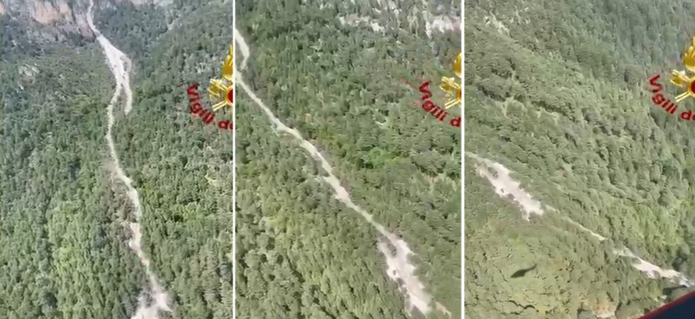 Grossa frana dal versante della montagna, rientrano le 35 persone evacuate